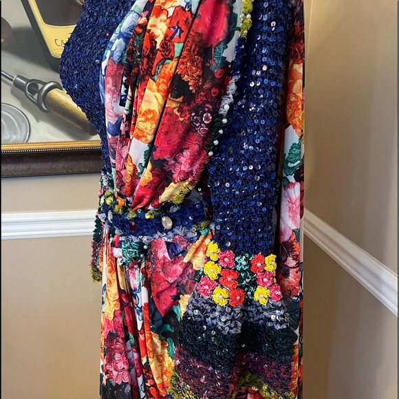 Beautiful pre-draped lehenga saree Indian India Hindu wedding Sangeet sari - Picture 3 of 9